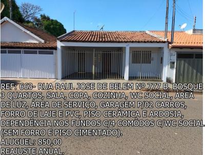 Casa para Locação, em Araguari, bairro BOSQUE