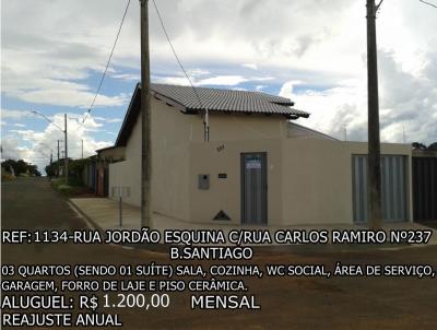 Casa para Locação, em Araguari, bairro SANTIAGO