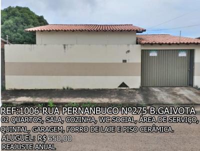 Casa para Locação, em Araguari, bairro GAIVOTAS